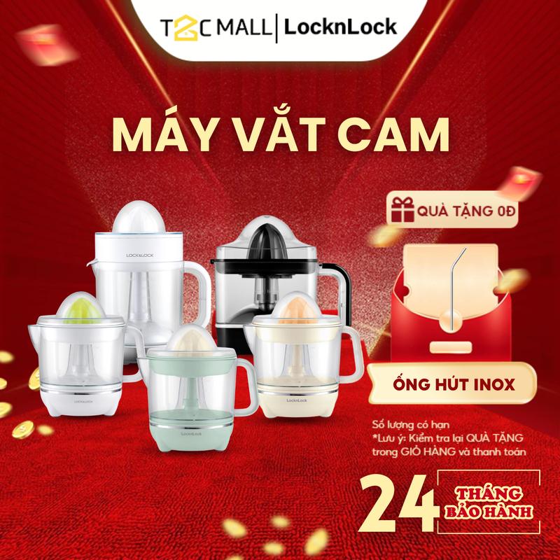 Máy Vắt Cam Tiện Lợi Nhỏ Gọn EJJ231 LocknLock 0.7L 40W - Hàng Chính Hãng, Xoay Ép 2 Chiều Cho Nhiều Nước Cam T2C Mall Xay Sinh Tố