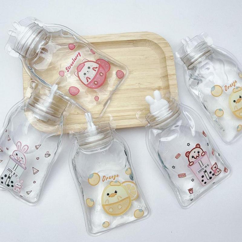 Product Introduction of Hot Bottle Water Bag 160ml Clear Heated Water Bottle Small Hot Water Bladder Hot Water Pouch Hot Water Pad Water Pack For winter Lightweight Thick 9