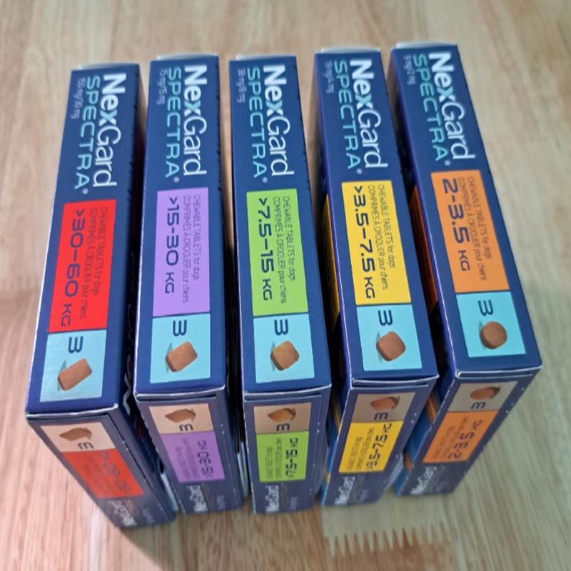 NEXGARD SPECTRA đủ size cho chó cưng (hộp 3 viên) 1 HỘP Vietnam