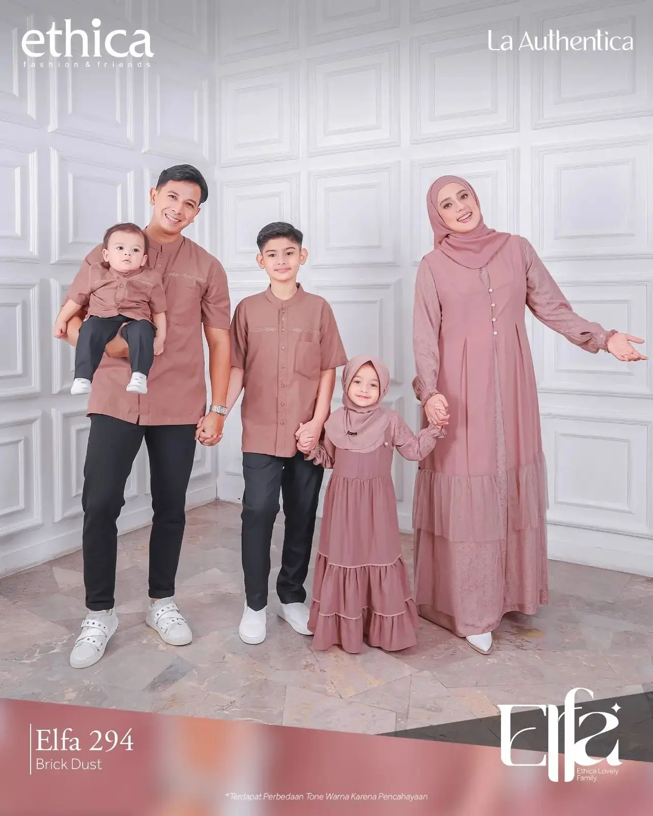 Sarimbit Ethica 2023 / Elfa 294 Brick Dust / Gamis Dewasa Kagumi 293 / Koko Dewasa Kahfi 280 / Sarimbit Kekinian / Sarimbit Murah By Ethica