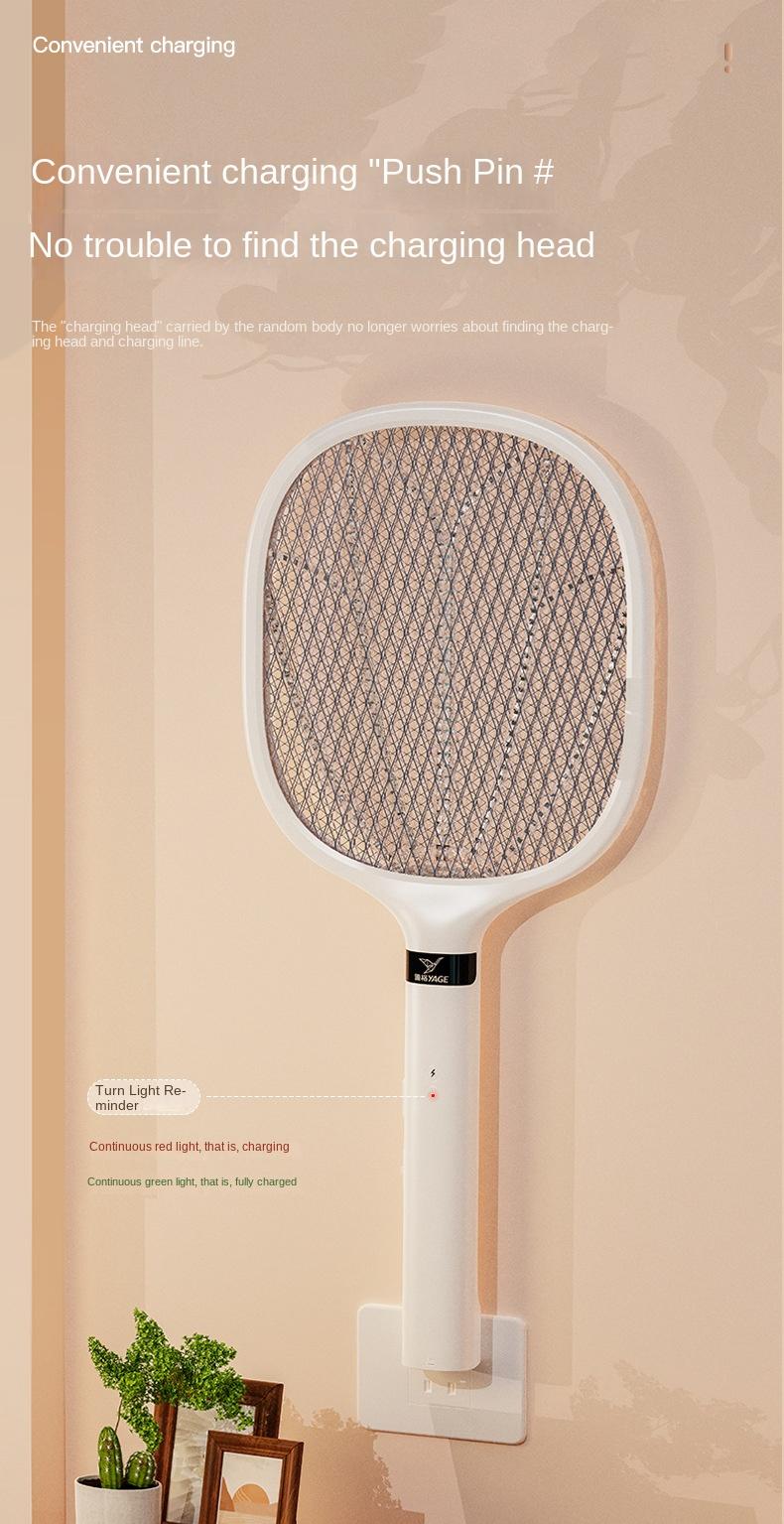 Product Introduction of Household Rechargeable Electric Mosquito Swatter Outdoor Electric Shock Handheld Pest Killer Swatter Electronic Mosquito Killer 8