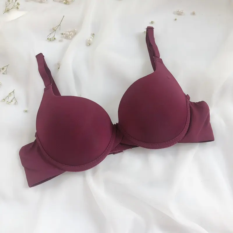 [A44] Áo Lót Nữ Có Gọng Đệm Vừa Evana Với Thiết Kế Cơ Bản Ôm Vòng Một Chắc Chắn Bra Voi Nhung Kem 7