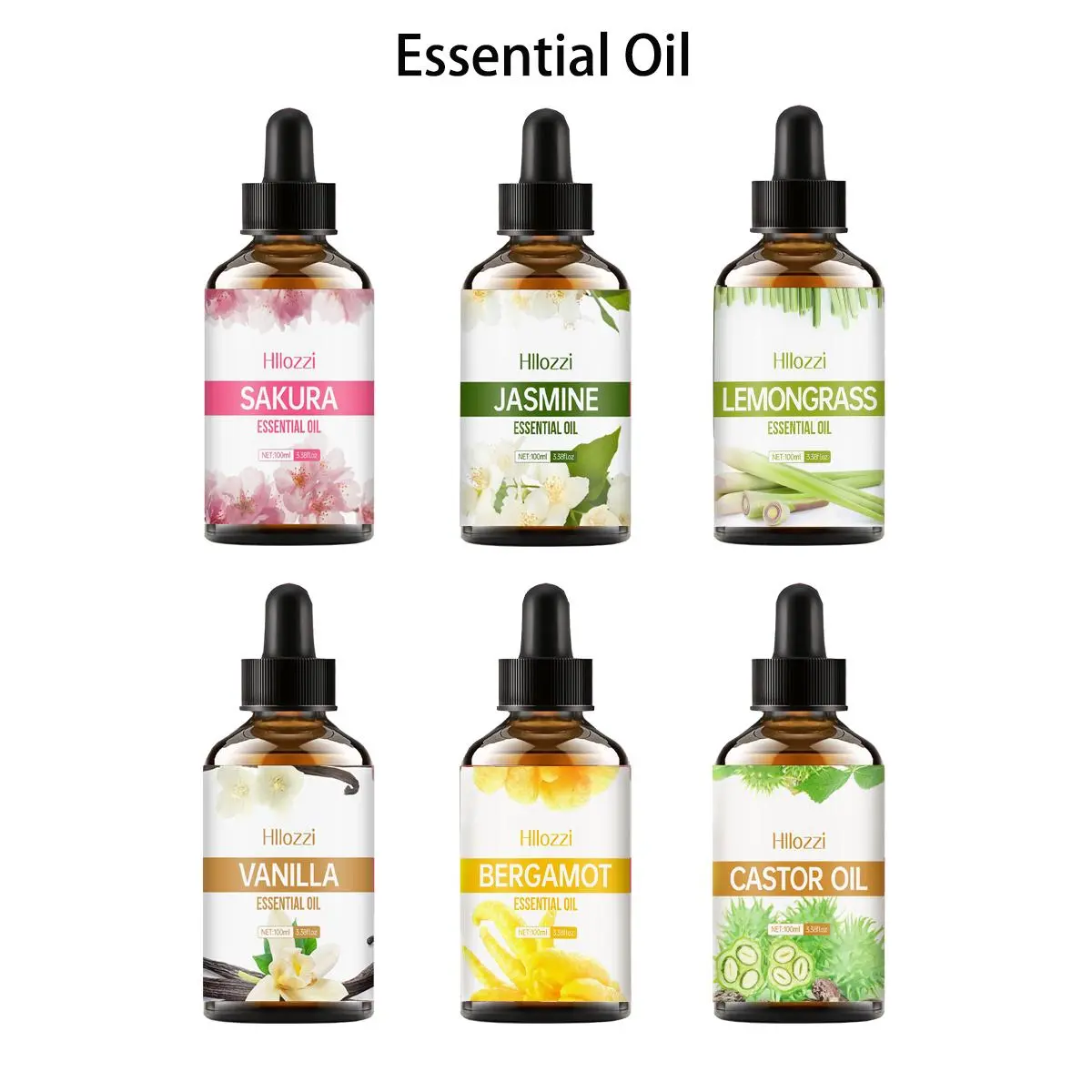 100ML Plant Essential Oil, 1 Count 100% Pure Undiluted Aromatherapy Oil for Soap & Candle Making, Massage, Diffuser, Humidifier