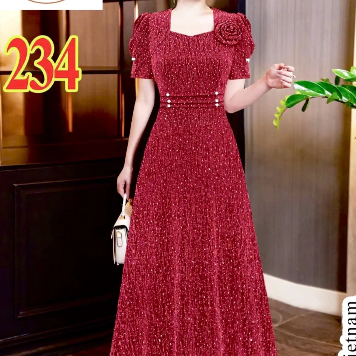 Mã 234 đầm đi chơi, đi tiệc. Hàng thiết kế cao cấp trung niên giá rẻ Nữ