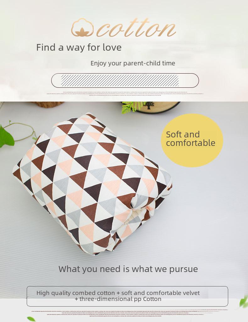 Product Introduction of Pure Cotton Fleece Thickened Soft Comfortable Baby Nursing Pillow Arm Pillow Breastfeeding Pillow Maternity Supplies 1