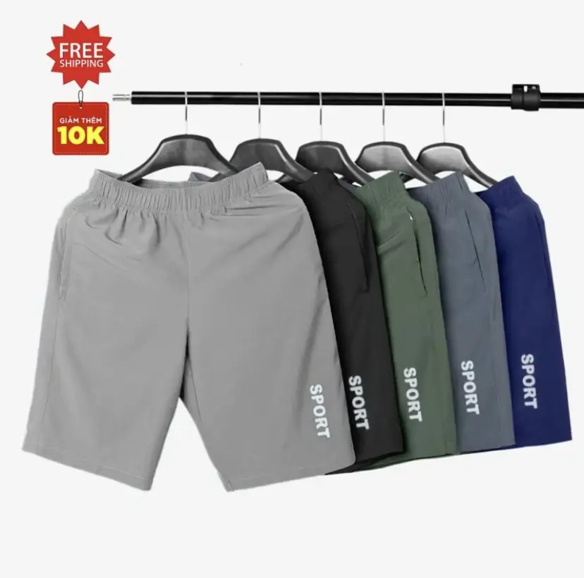 Xả Kho Combo 5 quần đùi nam . quần short nam chất liệu gió lụa co dãn mặc ở nhà mặc thể thao