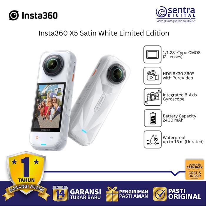Gambar Insta360 X5 Limited Edition 360 Action Camera 5.7K Video FlowState Shake-Free Stabilization Waterproof dari Sentra Digital Kota Surabaya Tokopedia