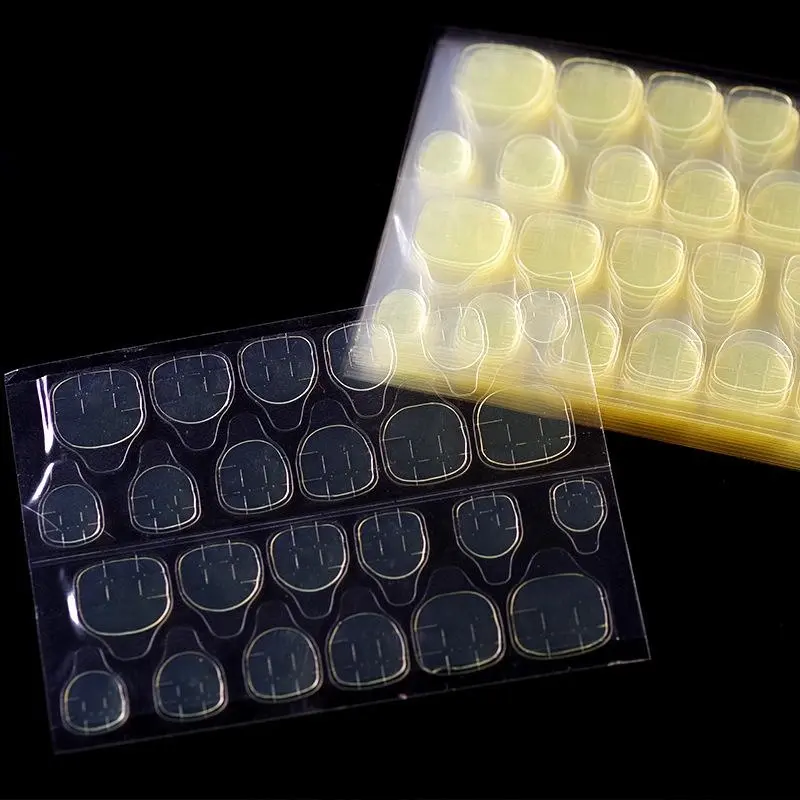 Wear nail art jelly double-sided tape, wear yellow tape double-sided tape without damaging nails, invisible jelly tape, magic paste