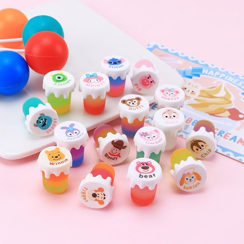 Túi mù tự bóc Bộ 8 Ly mật hoạt hình có dạ quang ! làm DIY đồ chơi phát sáng 1 bộ 8 ly Toy Nhà Búp Bê Câu Cá