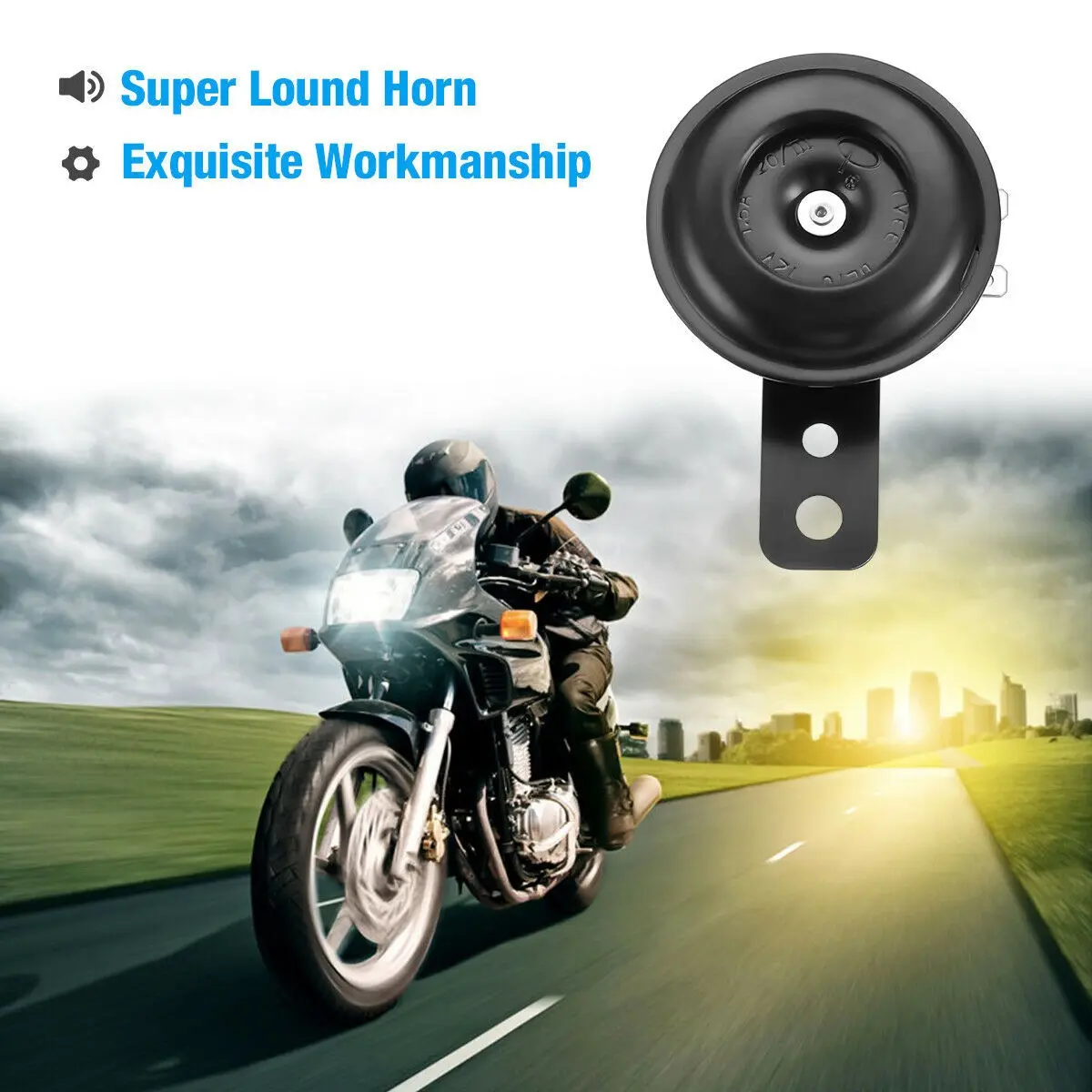 12v Loud 105db  Electric Motorcycle Horn Motorbike Replacement