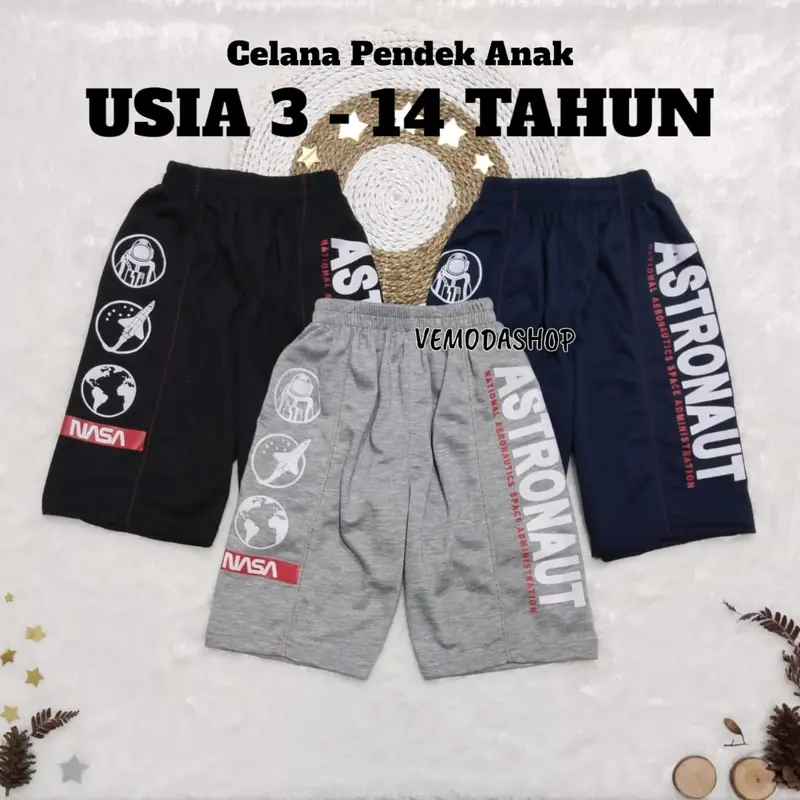 Celana Pendek Anak Laki-Laki / Celana Santai Anak Laki-Laki ASTRONAUT Fashion 0