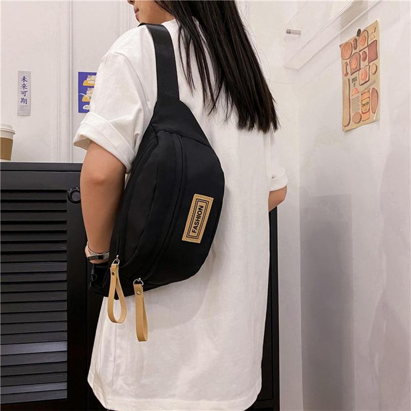 Product Introduction of Chest Bag For Men Solid Color Waist Bag High Quality Women Shoulder Bag Multifunction Male Fanny Pack Crossbody Small Bag 27