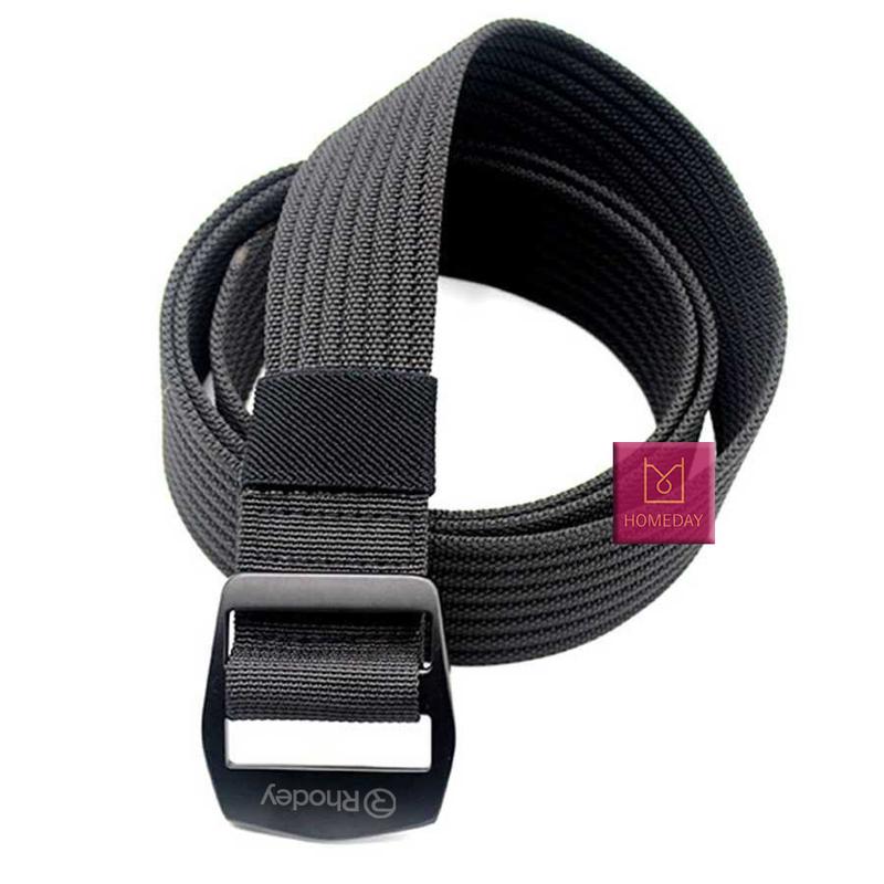 Rhodey Sabuk Pria Ikat Pinggang Tactical Nylon Aluminium Alloy Tebal Tali Gesper Metal F107 Belt 2