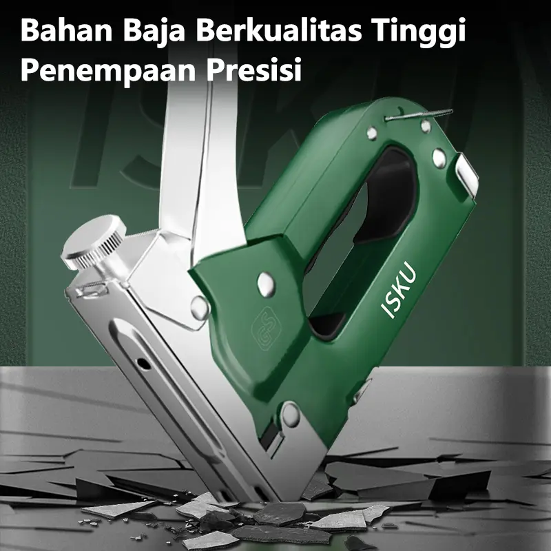 ISKU Staples Tembak 3 In 1 Tacker Stapler Staples Perekat Powerfull Staples Tembak Stationery 1