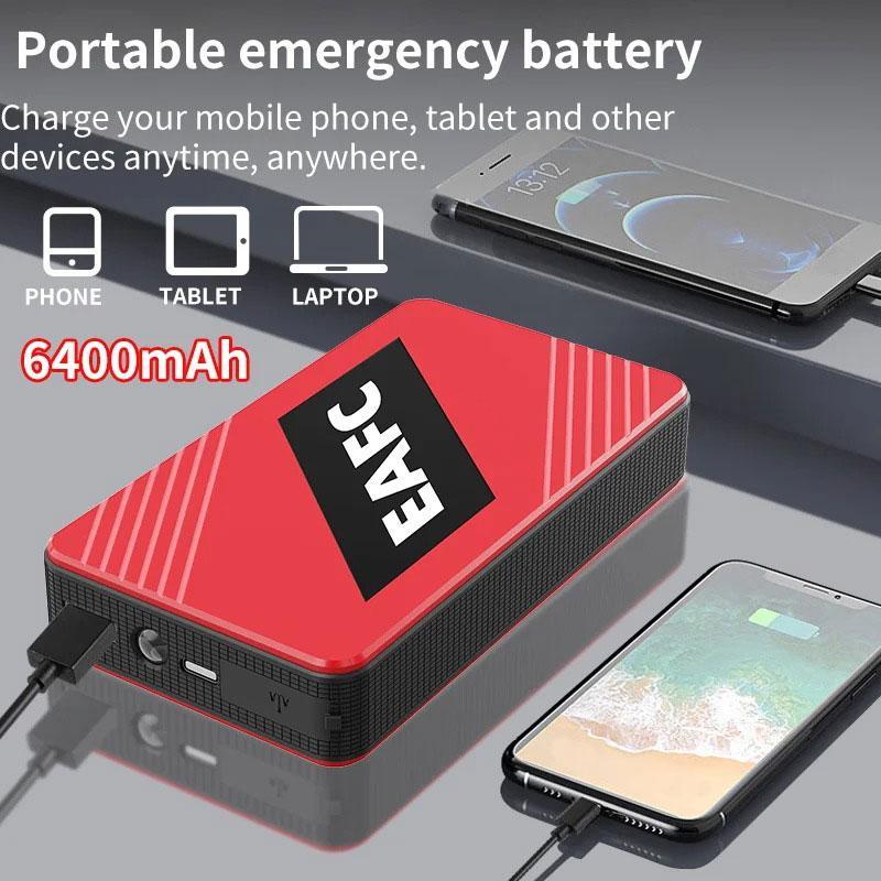 Product Introduction of 12V Car Emergency Starter, Portable Emergency Start Charger, Car Booster Battery Starting Device with Smart Clip, Car Battery Repair Tool 6