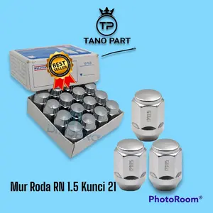 Mur Roda Racing Mobil RN Uk 1.5 Kunci 21 Bahan Baja Berkualitas Car