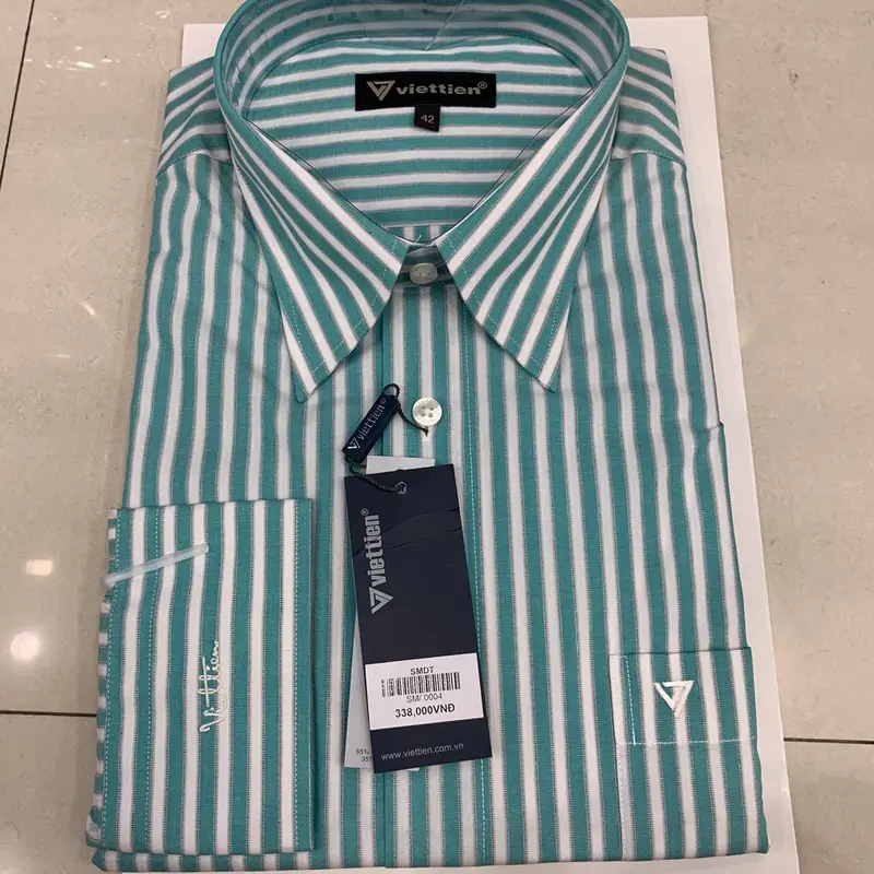[SIZE 42] Áo Sơ Mi Nam Dài Tay Viettien Form Regular 5
