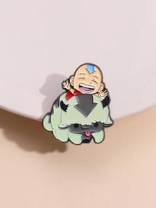 Broche de Diseño de Monstruo de Dibujos Animados, Pin de Broche Lindo para Decoración de Ropa Diaria, Broche Exquisito y Moderno Comodín para Regalo de Cumpleaños