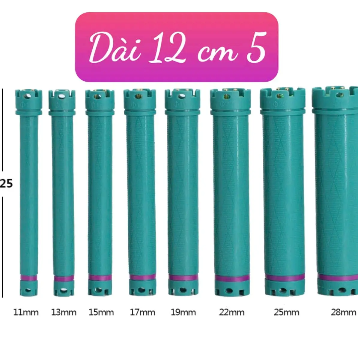 Trục Uốn Nóng Size Dài Dùng Uốn Hipie loại 1 Women Uốn Tóc Nữ Máy Uốn Tóc 24v