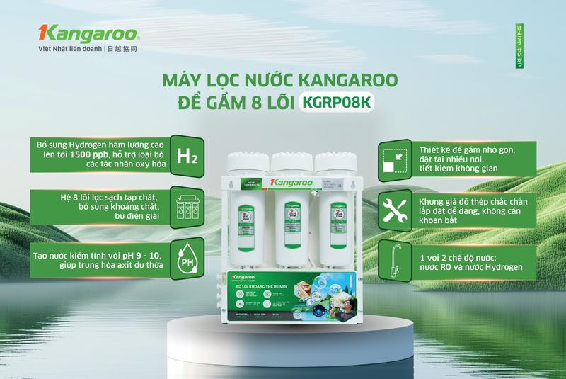Product Introduction of MỚI BẢO HÀNH CHÍNH HÃNG Máy lọc nước Kangaroo Hydrogen 8 lõi KGRP08K 1