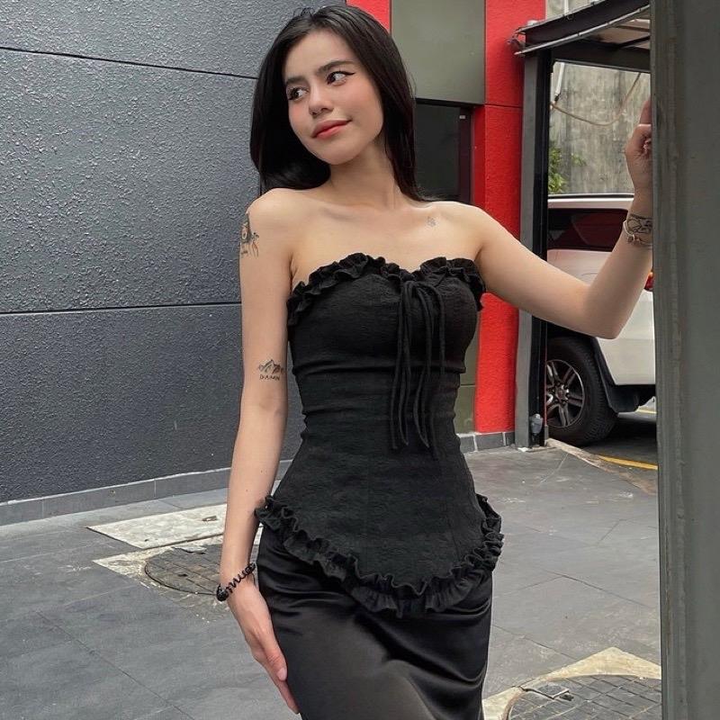  Áo cúp ngực Áo ống corset Áo crotop tôn dáng Áo ống siêu đẹp Áo corset Áo dây 