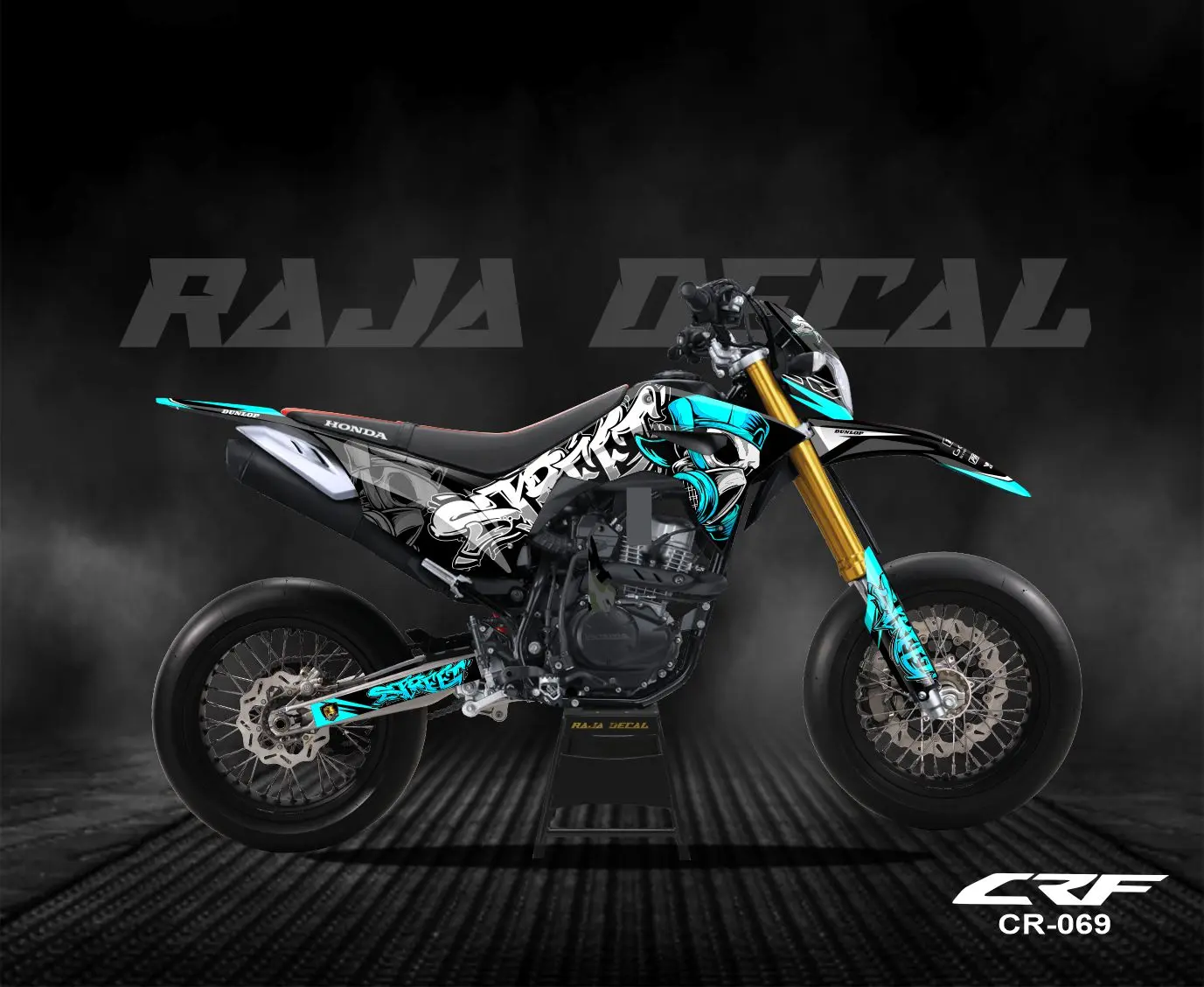 Decal Sticker CRF 150 L Full Body_Stiker Dekal CRF 150 Trail Supermoto Graffiti 069
