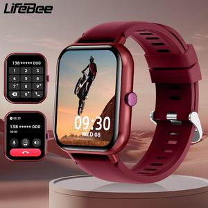 LIFEBEE 1.83 Inch Fashion Touch Screen Smart Watch, Digital Fitness Tracker with 100+ Sports Modes, Calories Fitness Watch for Men Women