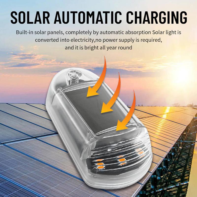 1PC Car Roof Lights Solar Powered Flashing Lights Yellow or 7 Colors Cab Punch-Free Phone App Control Wireless Or Truck #472360 3