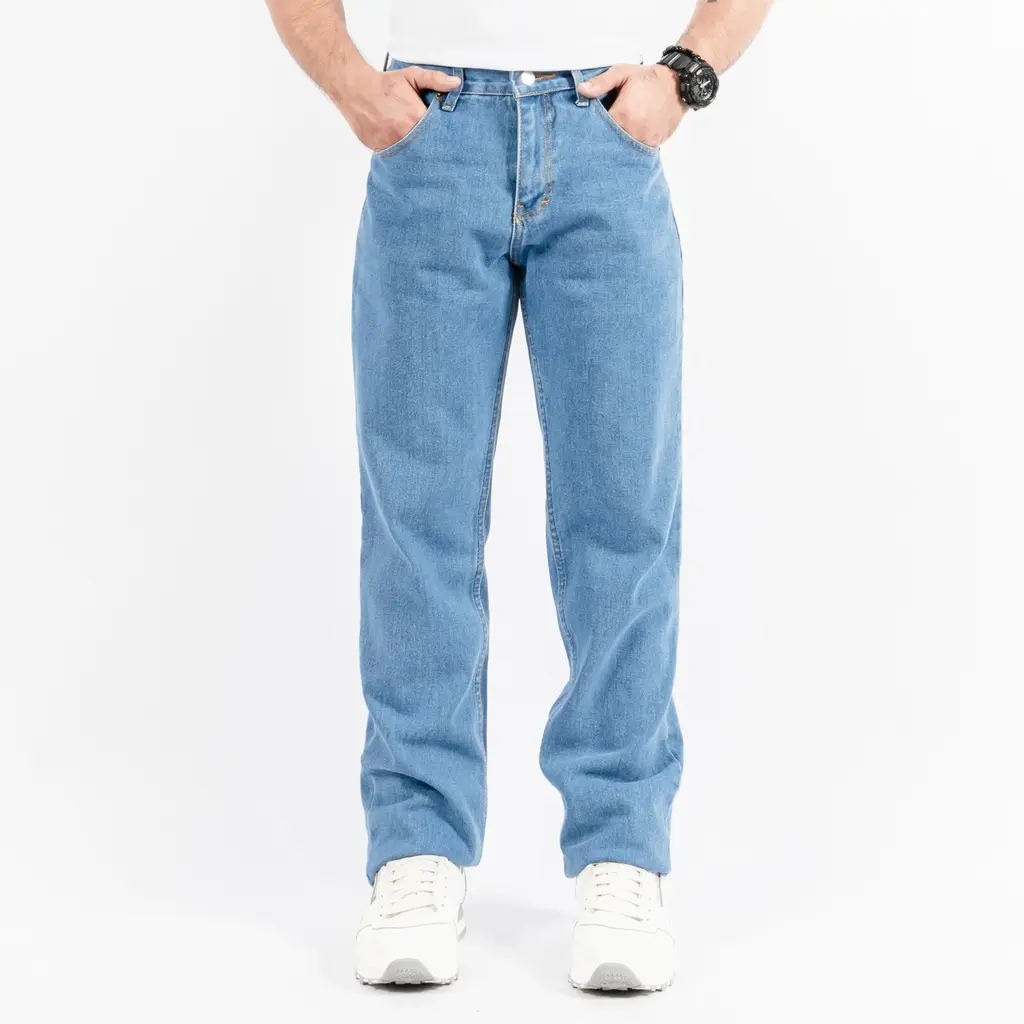 Celana Jeans Standart Reguler Pria Hitam Navy Iceblue Denim Panjang