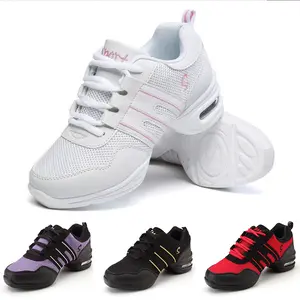 Sepatu dansa Wanita Sepatu siswa Sepatu Sneakers Wanita Lembut Untuk Dansa Jazz yang anti selip Comfortable Breathable