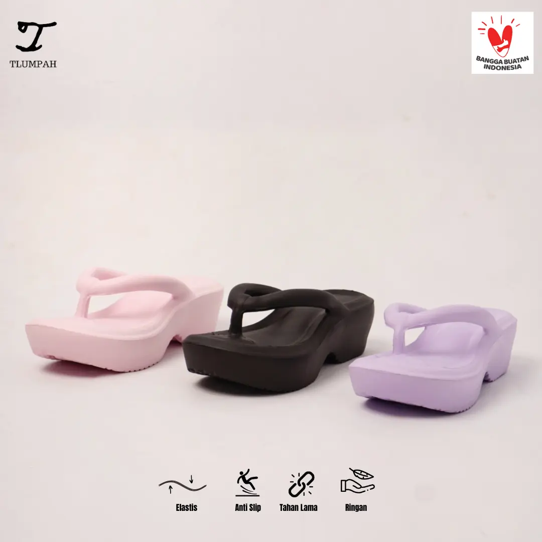 Sandal Era High | High Sandal Jepit Wedges Wanita Sandal Jepit Wanita Sendal