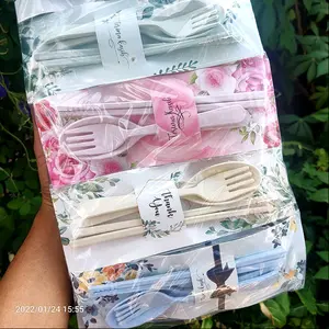 ( isi 25pcs ) SENDOK GARPU SUMPIT LOKAL + KERTAS ALAS SHABBY