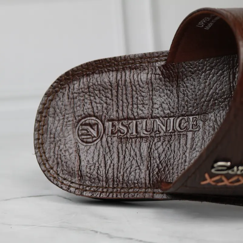 Estunice Sandal Kulit Pria Original 100% Sendal Slop Pria Size 38-45 - ES 02 7