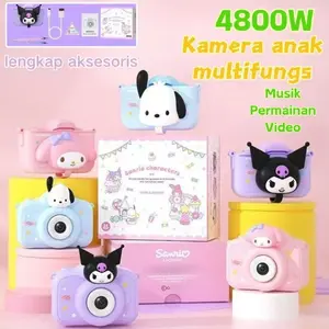 【COD】 4800W Kamera Anak Mini Digital Kamera Ganda Camera Kamera Foto Video 1080P / Kamera Digital Anak Permainan Musik
