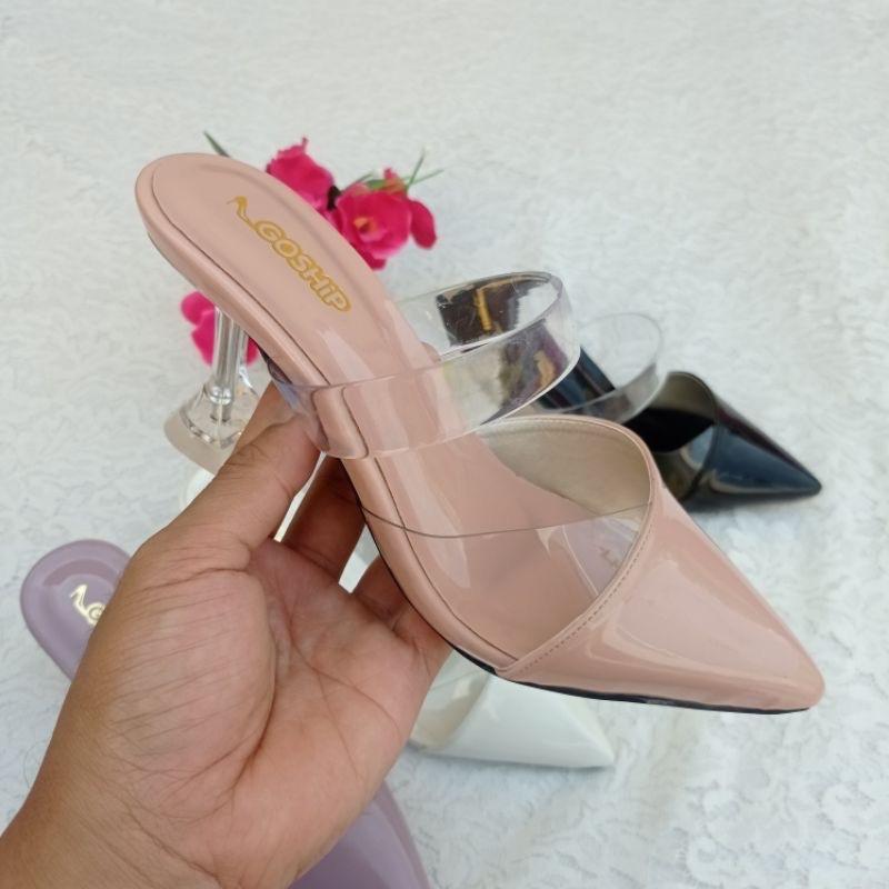 Sepatu Selop Heels Kaca 7 CM RD 43 6
