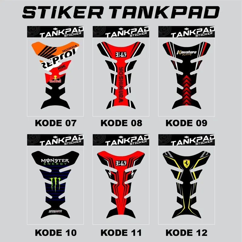 STIKER TANKY TANKPAD MOTOR PAD TANK PROTECTION Universal (Untuk Tangki Motor CB, MEGAPRO, CBVERZA, CB150R, GL, JAPSTYLE, TIGER, NINJA DLL)UV TRANSPARAN 0