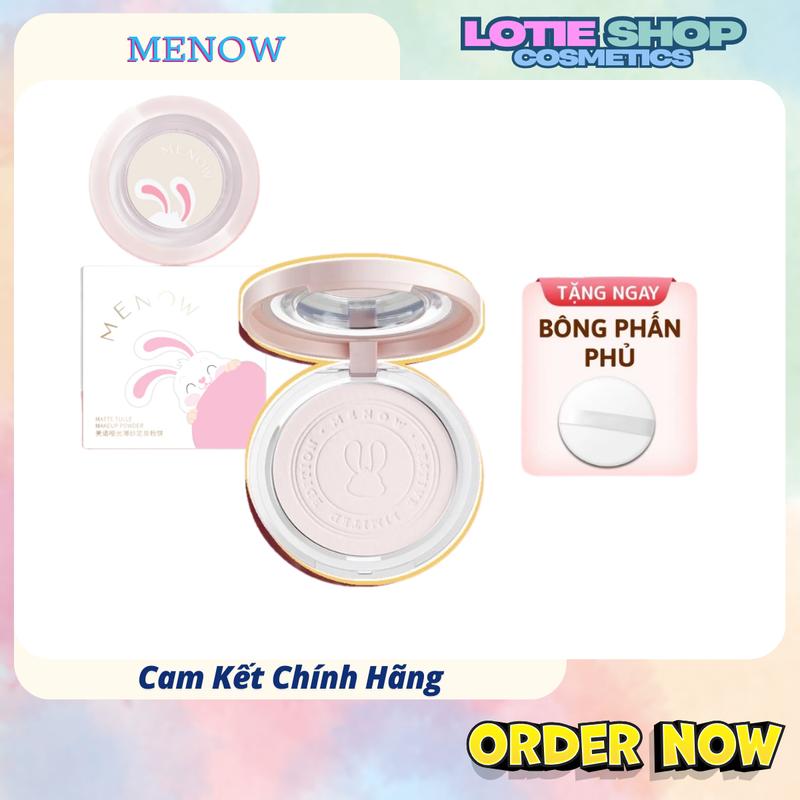 Phấn Phủ nén kiềm dầu chống nước che phủ hoàn hảo MENOW Rabit Compact Powder 8.5gr