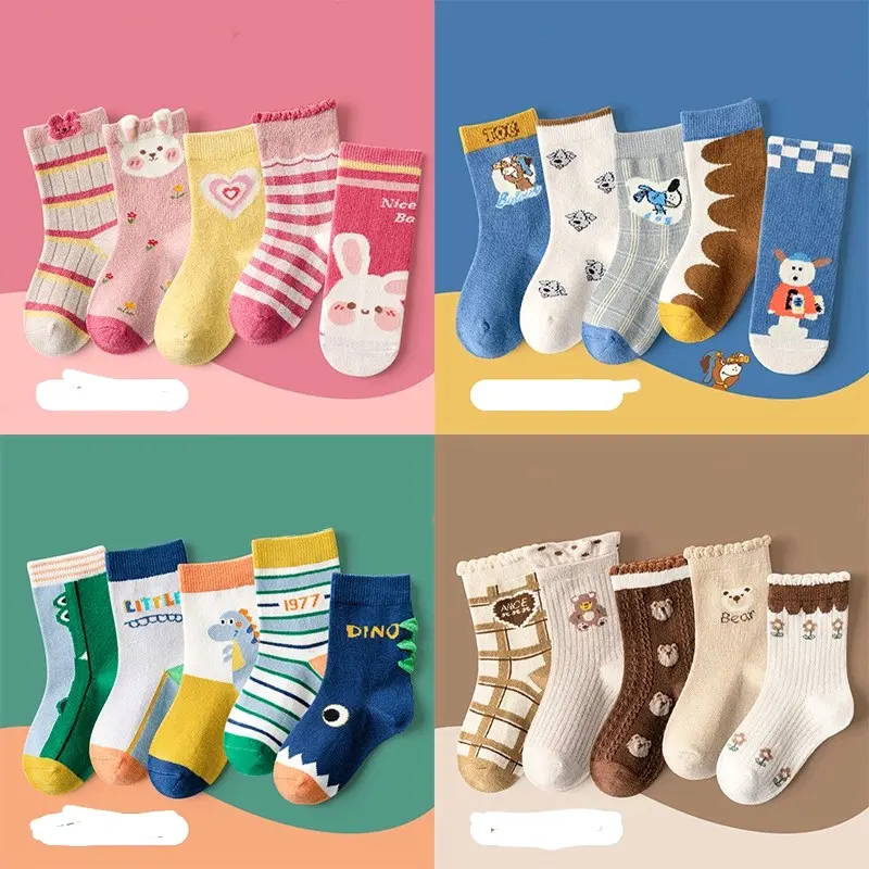 Kaos Kaki Anak Laki Laki Perempuan  ( 5 Pasang / Bks )