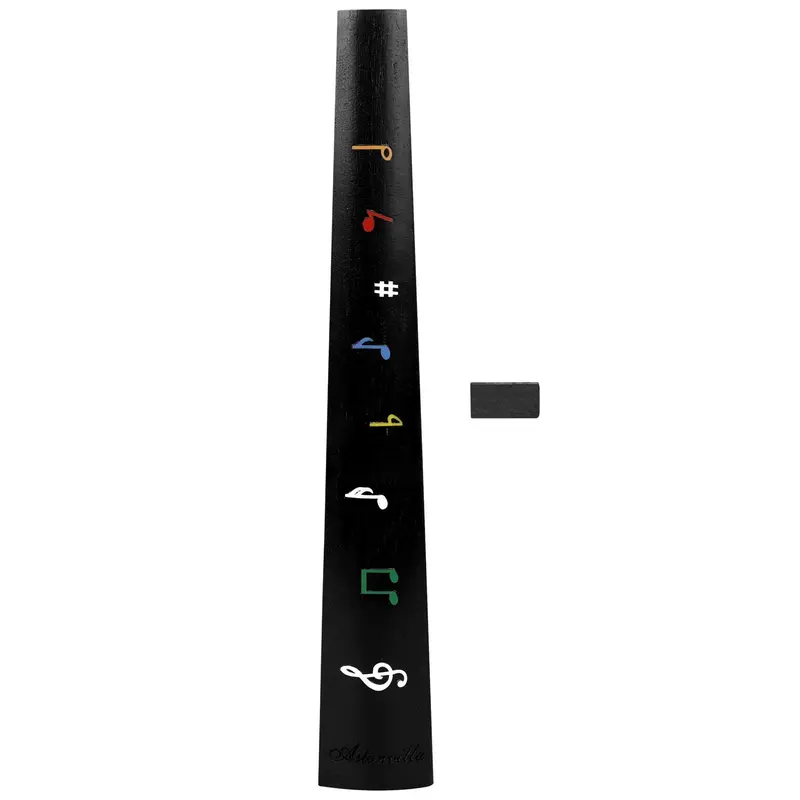 4/4 Violin Fingerboard, Music Note Pattern Violin Fingerboard, Music Accessories for Violin, Violin Accessories for Music Lovers 0