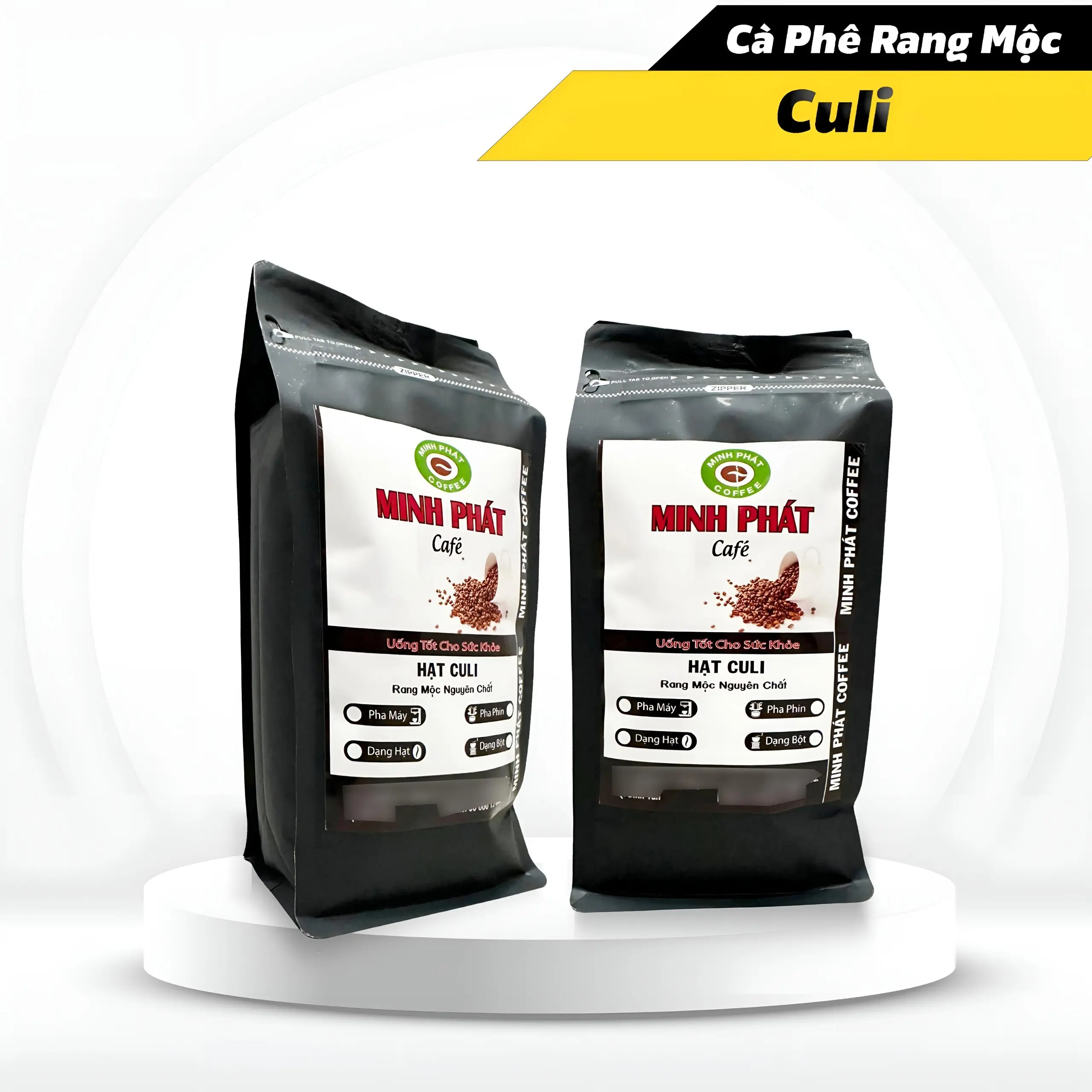 [Cà phê rang bơ] 1kg Cafe Culi đậm đà gu mạnh - Coffee Minh Phát