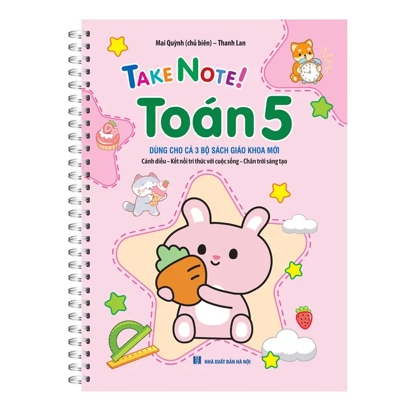 Sách - Take note! Toán 5 có lò xo (dùng cho cả 3 bộ SGK mới: cánh diều, kết nối tri thức, chân trời sang tạo) 45k 1