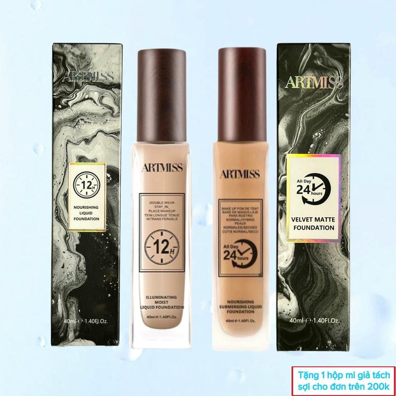 Kem nền ARTMISS 40ml mỏng nhẹ lâu trôi giữ nền kéo dài 12 giờ da khô căng bóng và 24h da kiềm dầu