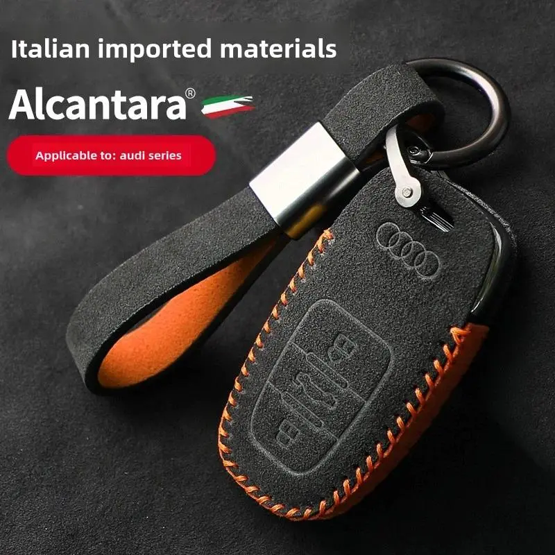 1PCS Rollover Car Key Chain Protective Case for AUDI A4 B7 Accessories B5 B8  Q7 Q8 A5 A6L A4L A8 D3 2010 2011 2020 Key Case cardiff  user little  monster