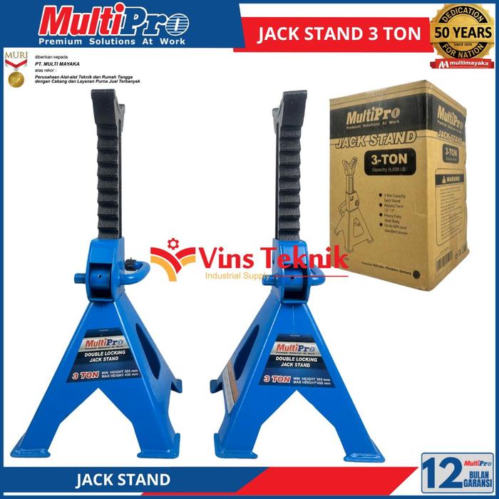 Gambar MULTIPRO Dongkrak 3Ton Jack Stand 3 Ton Isi 2 Pcs dari Vins Teknik Bekasi Kota Bekasi Tokopedia