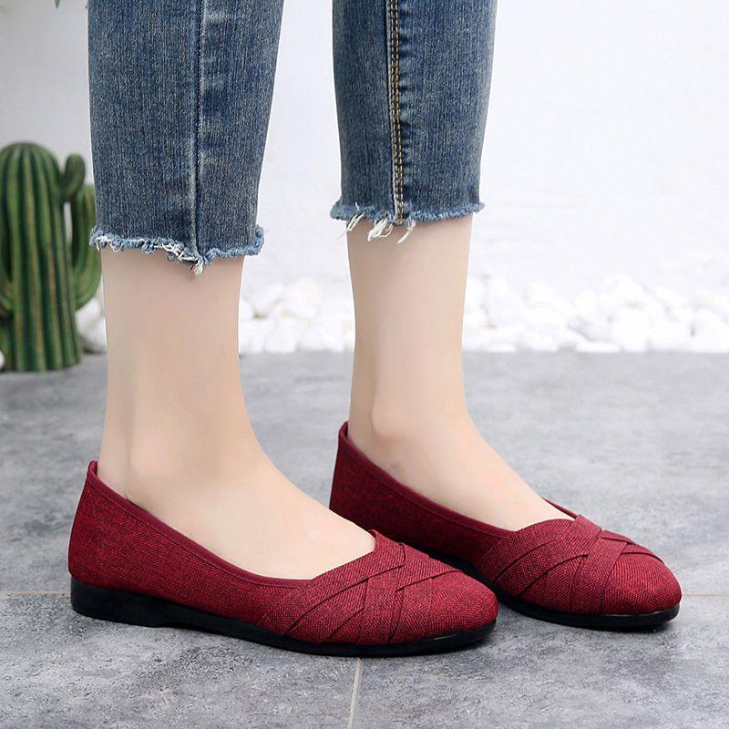 Giày Lưới Thoáng Khí, Phong Cách Mùa Hè, Dành Cho Phụ Nữ, Đế Mềm, Chống Trượt, Giày Một Lớp, Thiết Kế khoét lỗ Thích Hợp Cho Phụ Nữ Mang Thai Và Đế Làm Việc, Giày Cho Mẹ 4