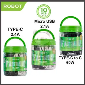 Kabel Data Micro USB 2.1A RBM100 II /  TYPE C 2.4A RBC100 II  / TYPE C to C 60W RBCC100 II  (TOPLES isi 10)