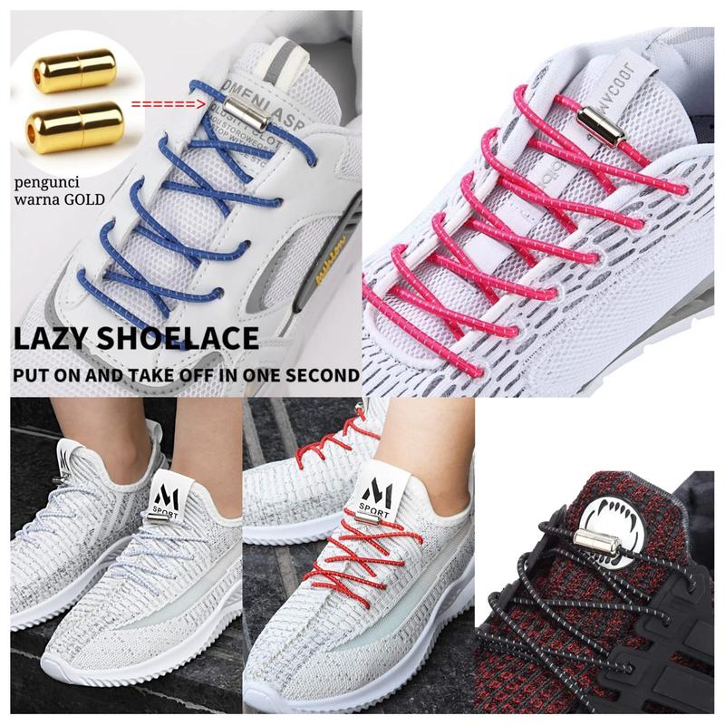TALI SEPATU PRAKTIS TALI SEPATU INOVATIF TANPA IKAT SHOE LACES AKSESORIS SEPATU 2