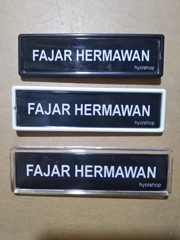 PAPAN NAMA DADA INSERT PAPER/ PAPAN NAMA /NAME TAG INSERT PAPER 8X2CM VARIAN WARNA Kantor 2