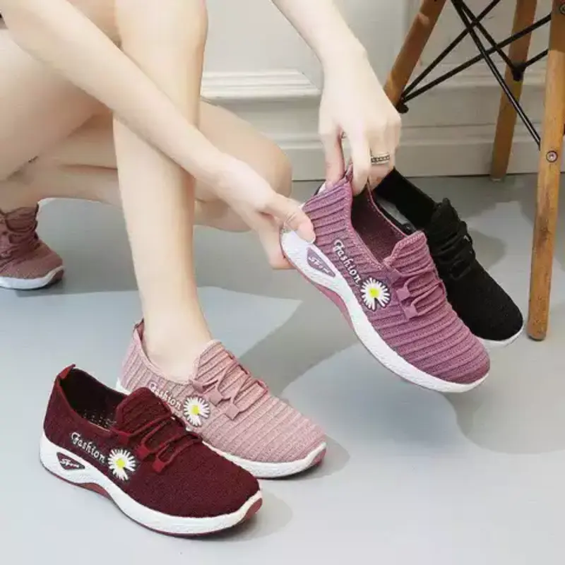 sepatu wanita import rajut korean style lentur SW-03 5