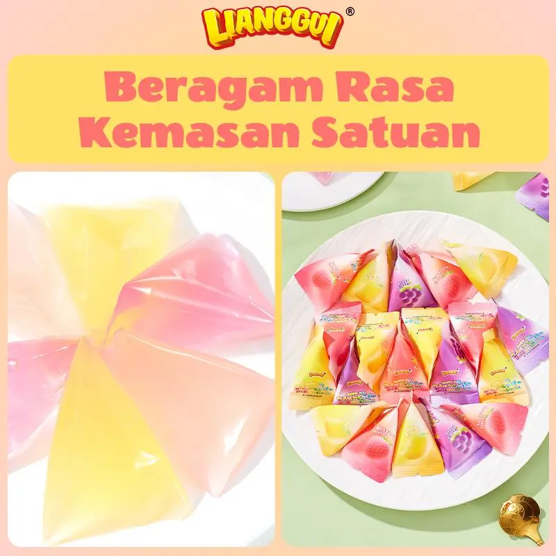 【HALAL】LIANGGUI Konnyaku Jelly | Campuran Tiga Rasa | Mangga | Stroberi | Anggur | Fitri/Eid Jelly Jus Beli Satu Gratis Satu 4
